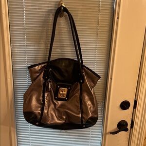 B. Makowsky Stylish Black and Silver Women's Bag